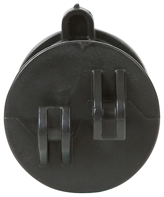 Electric Fence Insulator, Screw-On, Black, 25-Pk