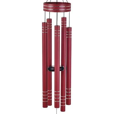 Vista Classics Galaxy 41 In. Red Wind Chime With Aluminum Tubes