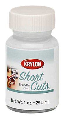 Short Cuts Brush On Paints, Flat White, 1 Ounce For Crafting And Touch Ups