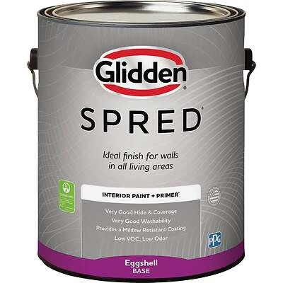 Interior Paint + Primer Eggshell White Pastel Base 1 Gallon