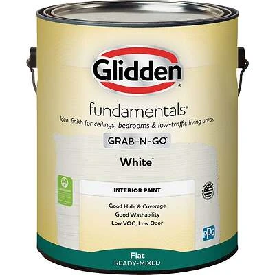 Grab-n-go White Flat Interior Paint Gallon - Low Voc, 1 Gallon