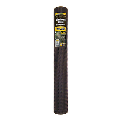 Hardware Cloth Fence, Black Plastic, 2 x 25-Ft.