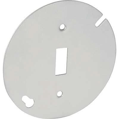 4 Inch Single Toggle Switch Silver Octagon Box Cover - Model 54c42-upc
