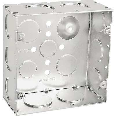 Southwire 72171-3/4-1W-UPC 2-Gang Steel Welded Electrical Wall Box, 4.6875 In.