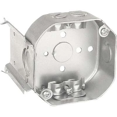 4 In. X 4 In. Octagon Box With Bracket For Lighting And Fixtures
