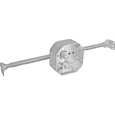 Southwire 54151-HUBX-UPC Adjustable Octagon Box, 4 In. x 4 In., Steel