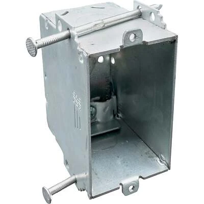 Southwire 1-Gang Steel Welded Wall Box, UL Listed, 14 Cu. In.