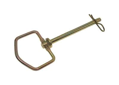 Hitch Pin, Zinc-Plated Steel, 3/8 x 4-1/4-In.