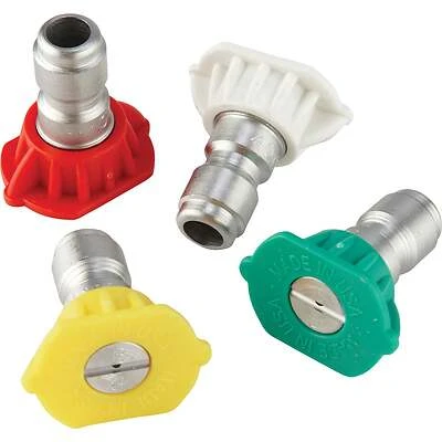 3.0mm Orifice Pressure Washer Spray Tips (4-pack) Quick Connect Nozzles 4000 Psi