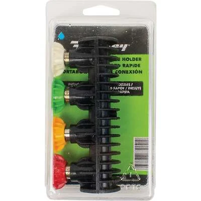 Quick Connect Nozzle Holder & 4.5mm Nozzle Value Kit (4-pack) - 4000 Psi