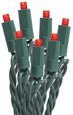Santas Forest 27352 Led Micro Mini String Lights, Red, 50 Count For Festive Decor