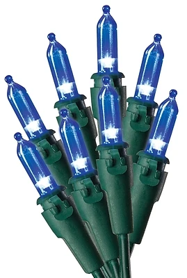 V4084433 Led Christmas Light Set, 120 V, 9.6 W, Blue, 25,000 Hour Life
