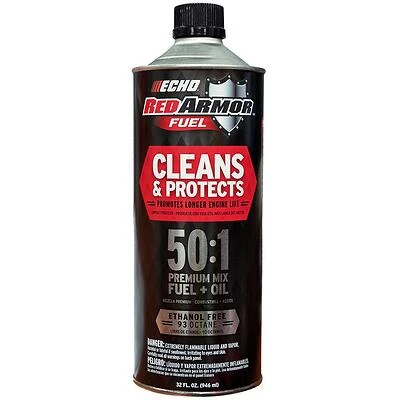 Echo 7450001 Red Armor Pre-Mixed Ethanol Free Fuel, 50:1, 32 oz