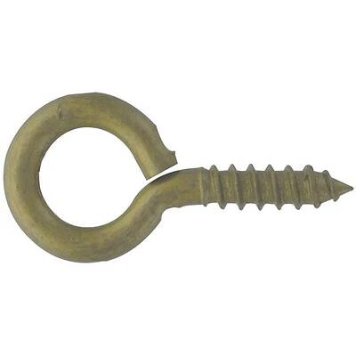 Gold .363" X 3-7/8" Forged Screw Eye Lag Bolt - Durable And Versatile