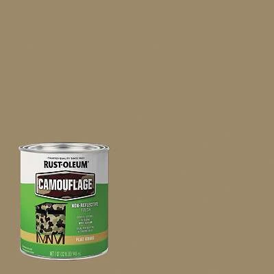 1 Quart Camouflage Brush-on Paint In Khaki For Versatile Outdoor Use