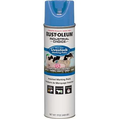 17 Oz. Fluorescent Blue Livestock Marking Paint - Durable & Weather-resistant