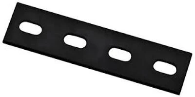 6" X 1.5" X 1/8" Black Heavy Duty Mending Plate - 1 Piece