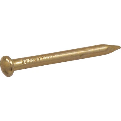 Solid Brass Escutcheon Pins 1/2" X 18 Gauge - 2.0 Ounces