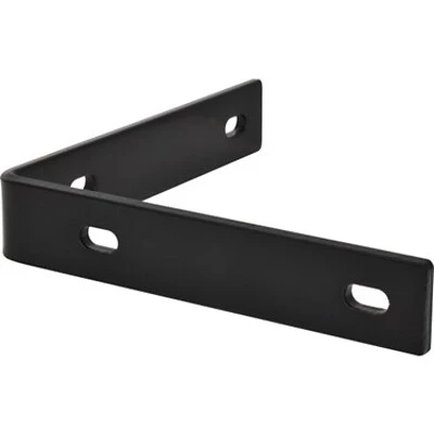8.25" X 1.5" X 0.25" Black Heavy Duty Corner Brace - 1 Piece