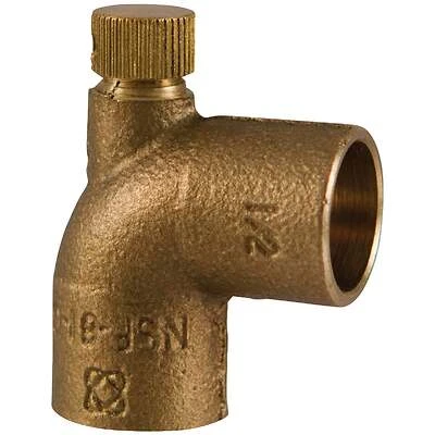 Nibco BF0050LC Copper Tube Elbow, 1/2 In, Sweat, 90 Degree