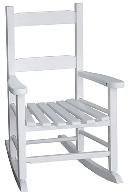Kn-14w Child Rocking Chair, Hardwood, White, 14-3/4 In Oaw