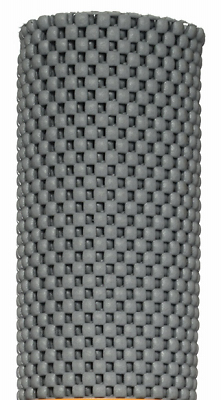Thick Grip Shelf Liner, Gray, 18 In. x 5 Ft.