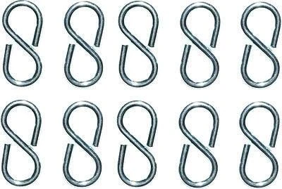 S-hook 1-1/8 Inch Closed Zinc Plated For Indoor And Outdoor Use