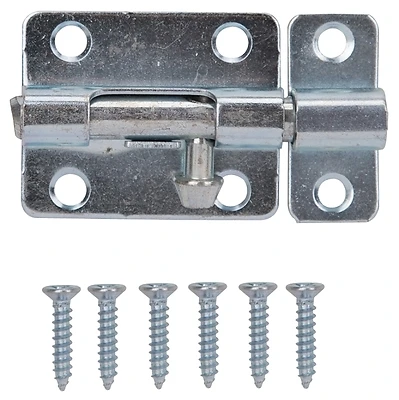 Prosource CL-201-PS Barrel Bolt, Zinc Plated Steel, 2-1/2 In.