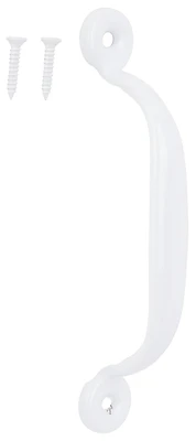 4-3/4 Inch White Coated Door Pull With Screws Included - Model 20914phb-ps