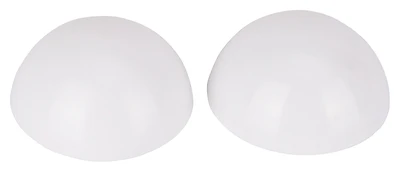 White Vinyl Bumper Door Cushion - 2-3/16 In Diameter, Wall Mounting