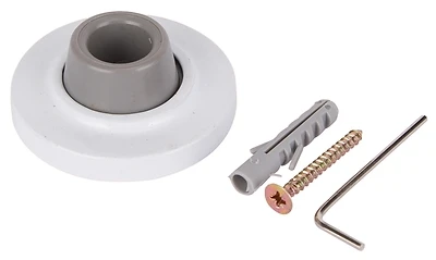2-1/2 Inch White Door Stop For Wall Protection