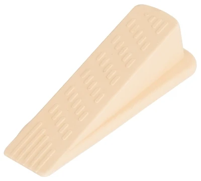Prosource FE-S802-PS Almond Door Stop Wedge, 5-1/16 In, Floor Mount