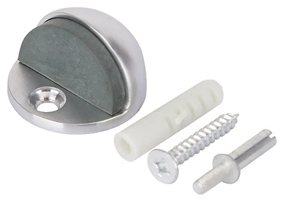 Low Rise Floor Door Stop, Model Hr2006sc-ps, High Clearance 1/4 To 3/4 In.