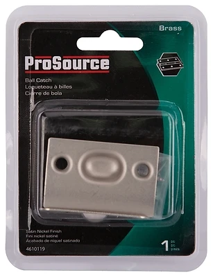 Prosource CB-04CSN-PS Ball Catch, 2-1/8 In, Satin Nickel