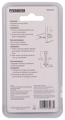 Rigid 3 Inch Ven Bronze Door Stop - Model Cl-208c-vb-ps