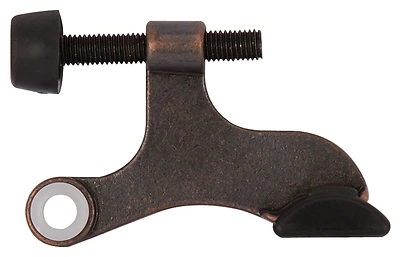 Deluxe Hinge Pin Door Stop With Adjustable Screw And Plastic Tip - Venetian Bronze