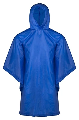Pvc Poncho - One Size Fits All, 51 X 81 Inches, Blue Color