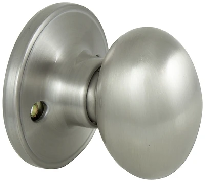 Egg Shape Satin Nickel Dummy Door Knob - Model Tylp40v-ps