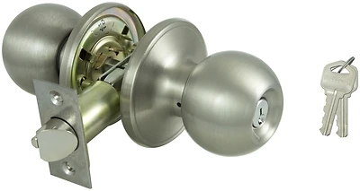 T3 Satin Entry Series Door Knob Set For Bedroom And Bathroom