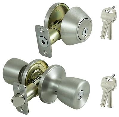 Door Entry/bolt Tulip Style Lockset With Deadbolt - Model Bs621bra4b