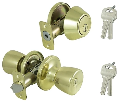 Door Entry Bolt Tulip Lockset With Keyed Deadbolt - Model Bs721bra4b