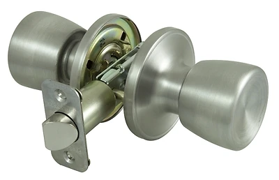 Tulip Style Passage Knob Set For Interior Doors, Adjustable Backset
