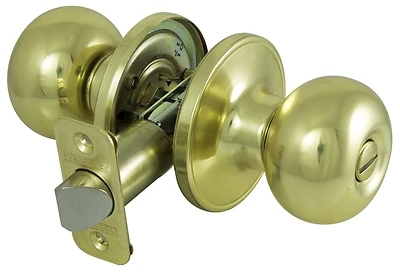 Privacy Ball Door Knob Set In Polished Brass - Model T9710bra4v