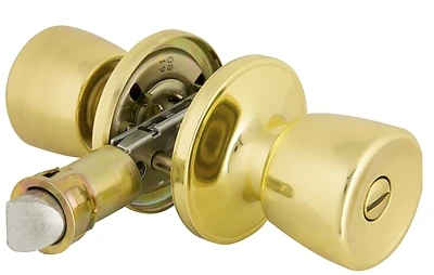 Prosource T-5764PB-BK Mobile Home Privacy Lockset, Keyed Entry