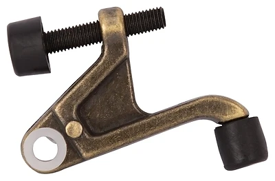Heavy Duty Hinge Pin Door Stop With Adjustable Screw And Plastic Tip