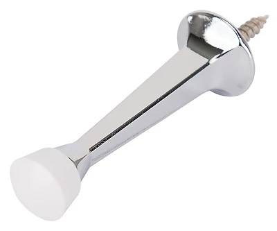 Rigid Door Stop 3 Inch Chrome Finish For Wall Protection