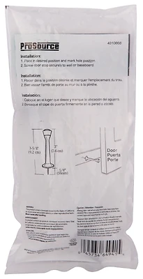 Rigid 3 Inch Ven Bronze Door Stop For Baseboard Protection