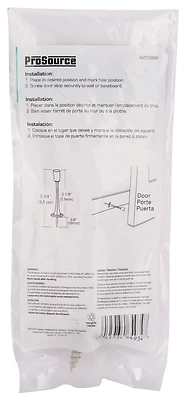 Satin Nickel Solid Door Stop 3-1/8 Inch For Wall Protection
