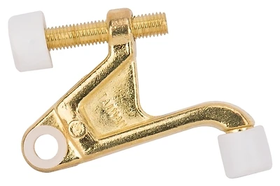 Heavy Duty Hinge Pin Door Stop With Plastic Tip And Adjustable Screw