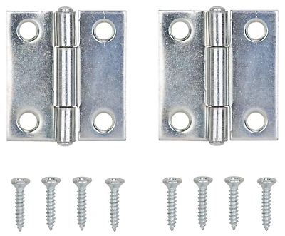 Utility Hinge Zinc Plated 1-1/2" X 1-3/8" Stainless Steel